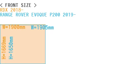 #RDX 2018- + RANGE ROVER EVOQUE P200 2019-